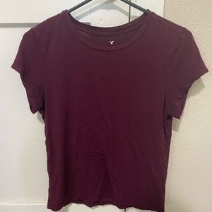 American Eagle Soft and Sexy Maroon Top